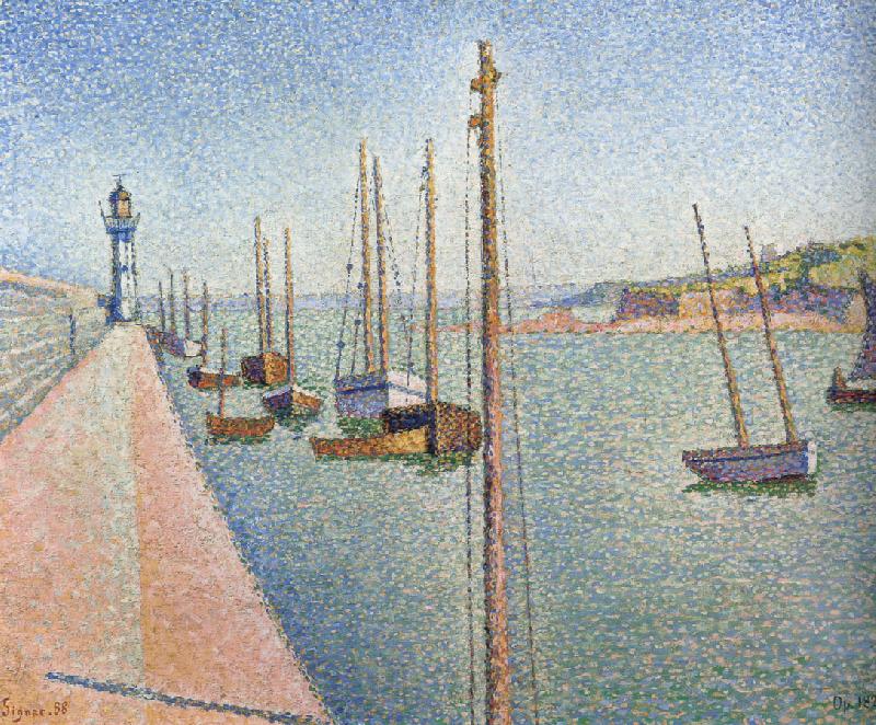 Paul Signac masts portrieux opus Norge oil painting art